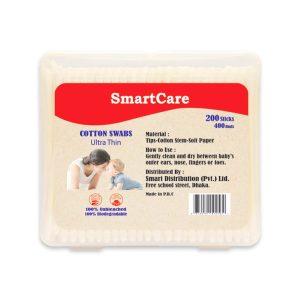 Smart Care Baby Thin Cotton Bud – 200 Pcs